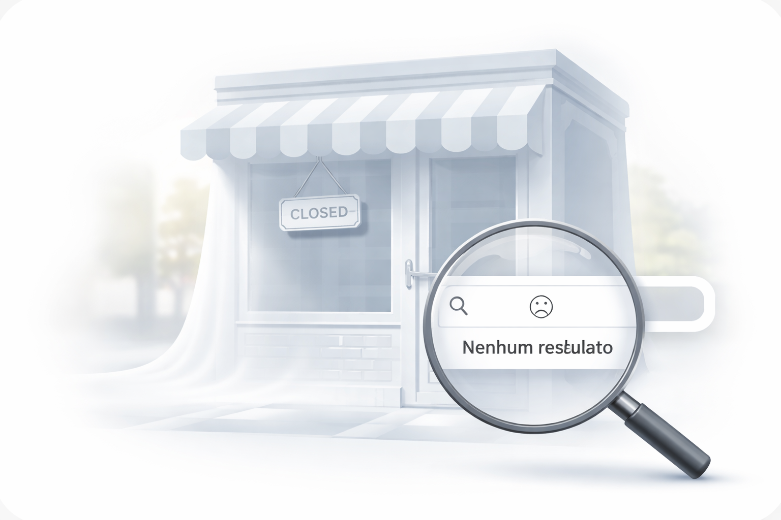 Loja fechada - fornecedor invisível